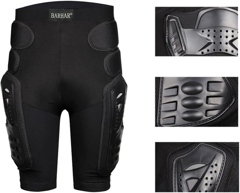 BARHAR Protective Armor Pants Hockey Knight Gear for Motorcycle Motocross Racing Ski Protect Pads Sports HIPS Legs (XX-Large) - Image 2